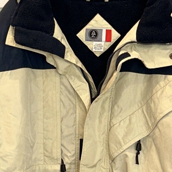 Arizona Jean Company Heavy Winter Coat Men’s XXL Zip Up Hooded Pockets Very Nice - Picture 2 of 9